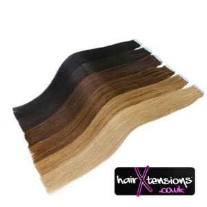 #99j Red Wine 22 Inch 100% Human Remy Tape Hair Extensions