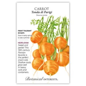 Carrot Tonda di Parigi Seed Pkt